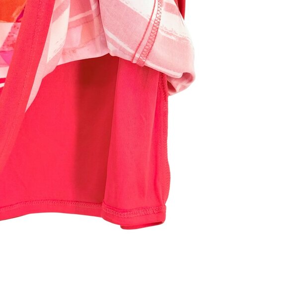 Vince Camuto Women's 3/4 Sleeve Zip Back Lined Geometric Print Red Dress Size 4 - Picture 8 of 11